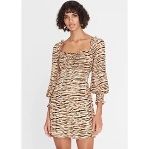 Faithfull The Brand Ira Wyldie Animal Mini dress Women's Size 10 ($169)